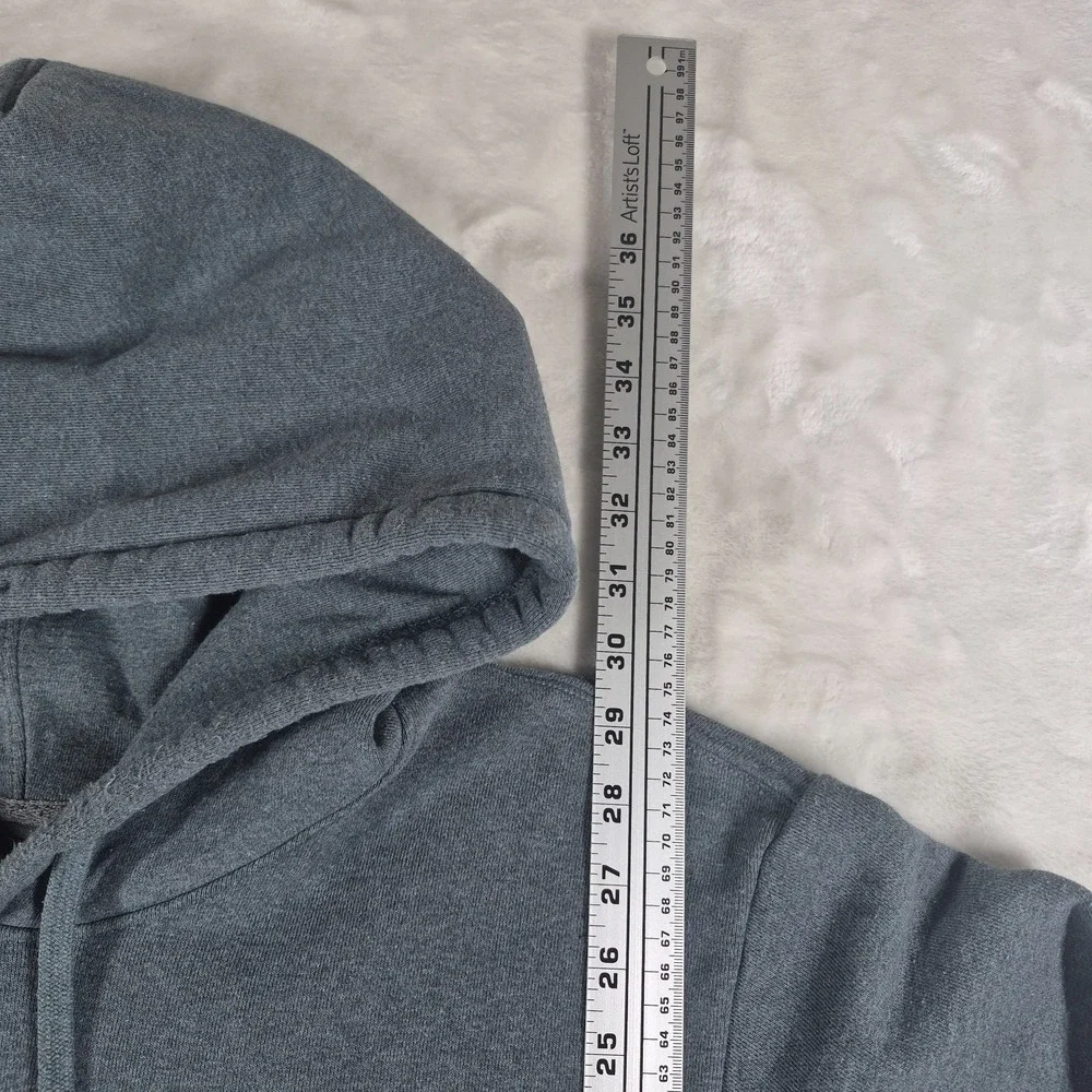 Patagonia P-6 Logo Uprisal Hoodie Men's XL Blue Gray Fleece Pullover Sweatshirt